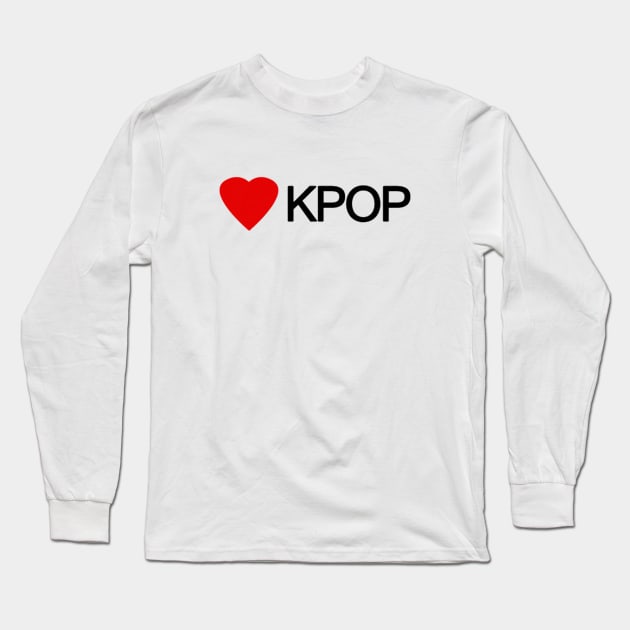 Love K-POP - Simple Design Long Sleeve T-Shirt by Bystanders